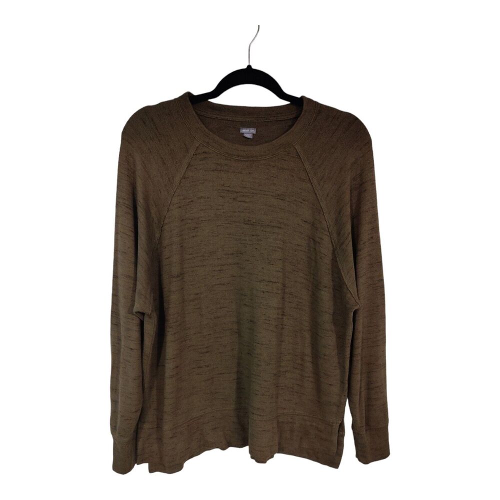 Aerie Women's Sweater Pullover green/Taupe cozy Warm lounge wear  top size XS